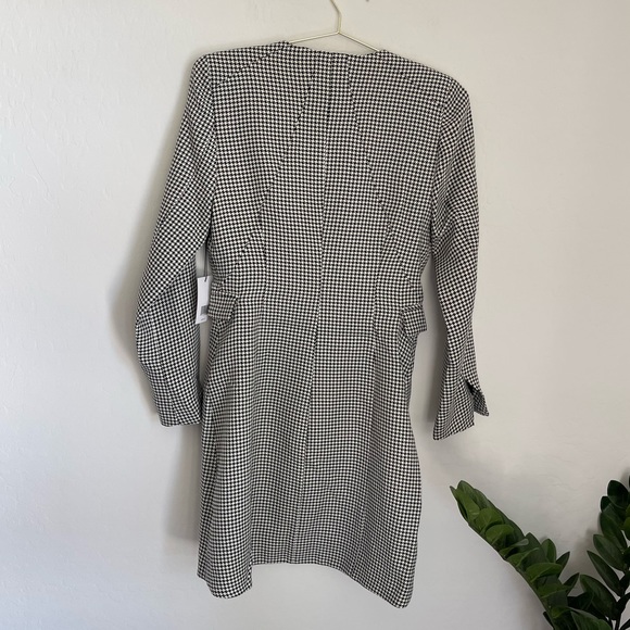 JASON WU Tweed Pattern Faux Wrap Blazer Dress Size Medium NWT - Picture 8 of 12